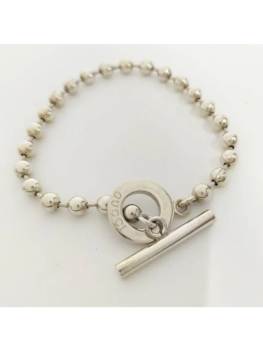 Gucci Bracelet Ball Chain Silver - Picture 1 of 7